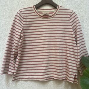 Madewell Red and White Striped Top